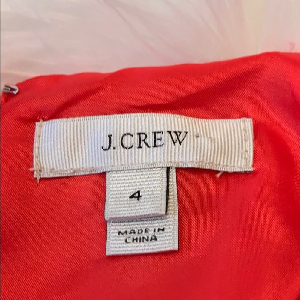 J. Crew Crepe V-Neck Dress in Pink